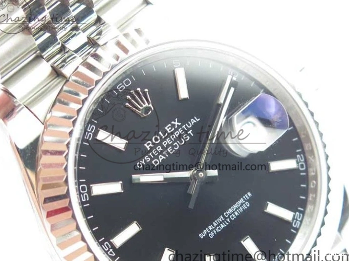 1229 DateJust 41MM 126334 904L SS VRF 1:1 Best Edition Black Dial Stick Markers on SS Jubilee Bracelet A Trendy 2901